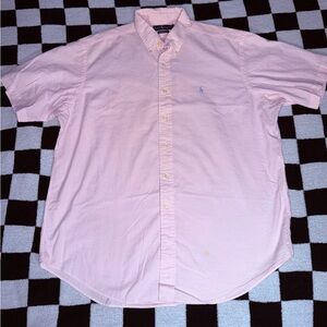 Ralph Lauren Pink Short-Sleeve Button-Down Shirt